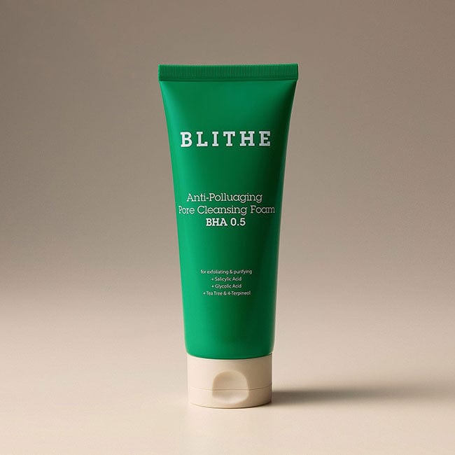 Blithe Anti-Polluaging Pore Cleansing Foam BHA 0.5 - Best Exfoliating Face Wash for Blackheads and Acne, Buy Now