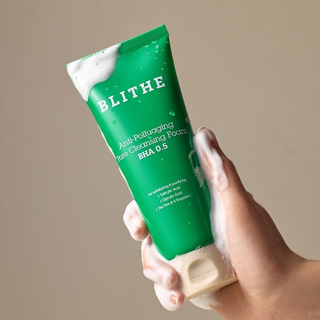 Blithe Pore Cleansing Foam BHA 0.5 - Effective Deep Clean Face Wash for Acne and Blackheads, Available for Purchase